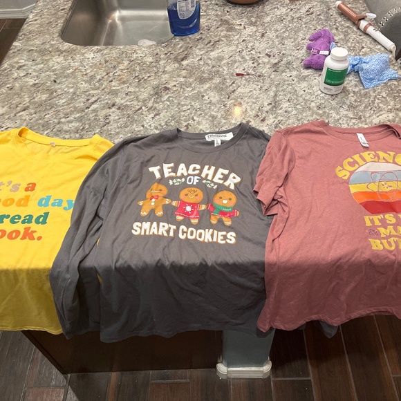 Teachers t-shirts - bundle of 3 - Picture 1 of 4